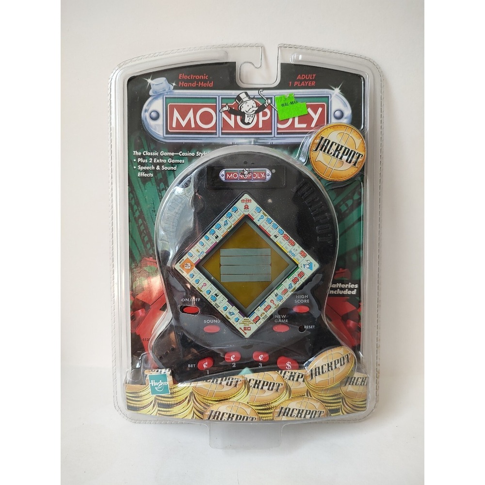 Hasbro Hand Held Monopoly game 1999 sealed‎